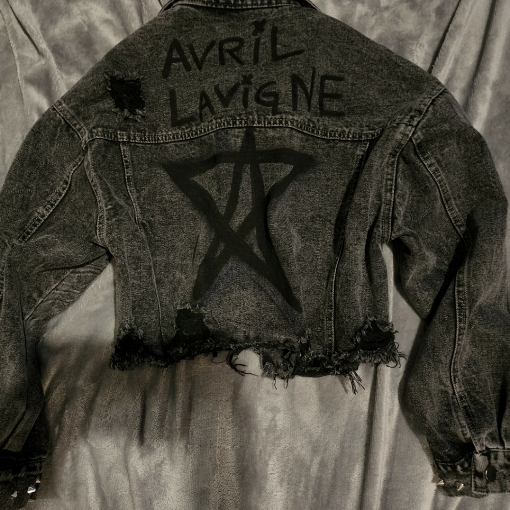 DIY Avril Lavigne jacket (#Let'sgo) #skateboy